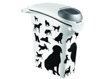 98743 curver kontejner na krmivo cerna bila 23l