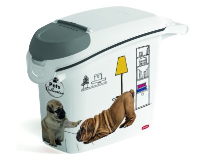 98758 curver kontejner na krmivo vzor psi 15l 6kg