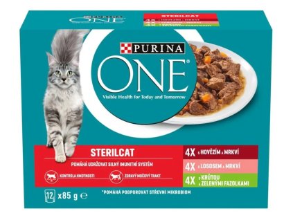 89808 purina one sterilcat multipack lahodny vyber ve stave 72x85 g