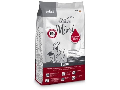 112877 platinum adult mini lamb 900 g