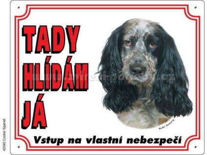 5316 1 vystrazna plastova tabulka na plot anglicky kokrspanel z kategorie chovatelske potreby a krmiva pro psy tabulky samolepky psi tabulky na plot