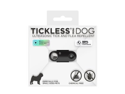 98473 tickless mini dog nabijeci ultrazvukovy odpuzovac klistat a blech cerna