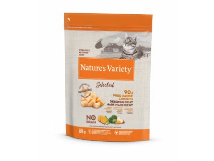 96490 nature s variety selected pro kastrovane kocky s kurecim 300g