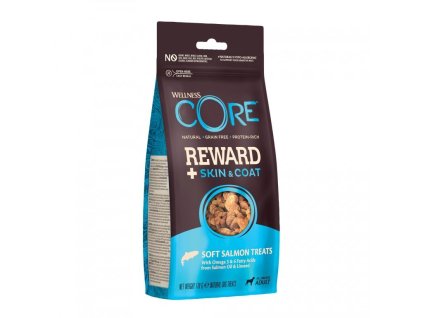 96880 wellness core dog reward adult skin and coat losos 170g