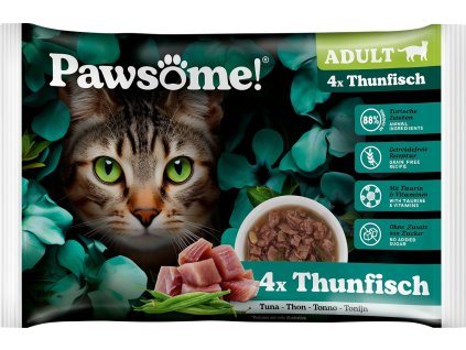 101941 pawsome adult s tunakem masem multipack 4x85 g