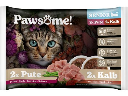 101947 pawsome senior s telecim s krutim masem multipack 4x85 g