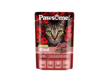92056 pawsome adult kapsicka s hovezim masem 85g