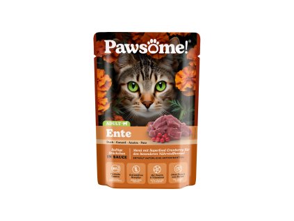 92068 pawsome adult kapsicka s kachnim masem 85g
