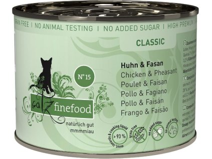 87915 catz finefood konzerva no 15 s kurecim a bazantim m 200g