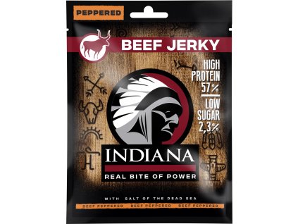 99004 indiana jerky hovezi peppered 25g