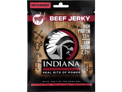 99007 indiana jerky hovezi hot sweet 25g