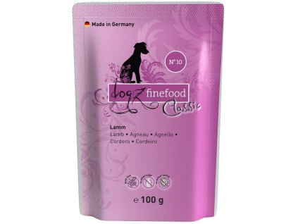 86340 kapsicka dogz finefood no 10 s jehnecim 100g