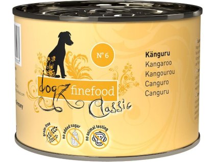 86349 konzerva dogz finefood no 6 s klokanim masem 200 g