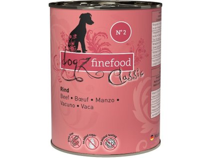 86382 konzerva dogz finefood no 2 s hovezim masem 400 g