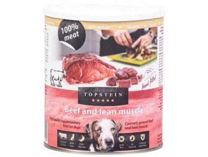 83262 topstein hovezi a svalovina v plechu 800 g