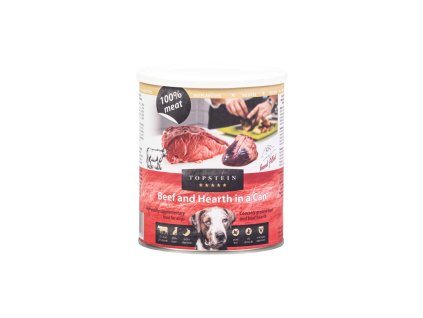 83256 1 topstein hovezi a srdce v plechu 800g z kategorie chovatelske potreby a krmiva pro psy krmiva pro psy konzervy pro psy
