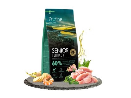 100243 profine dog dry senior turkey 12kg