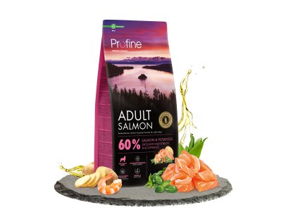 100267 profine dog dry adult salmon 12kg