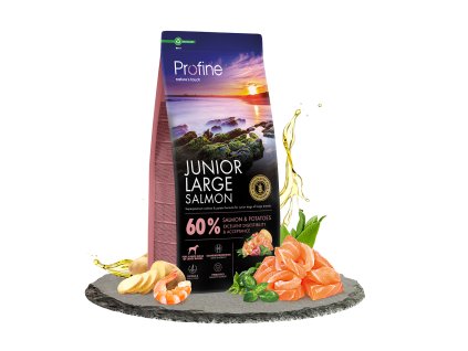 100273 profine dog dry junior large salmon 12kg