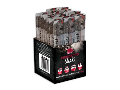 99895 alpha spirit dog prosciutto sticks 30 ks