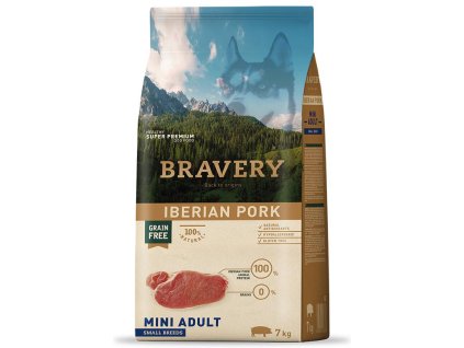 114868 bravery dog mini adult iberian pork 7kg