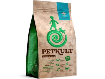 114961 petkult dog small adult sensitive fish 3kg
