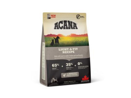 95173 acana dog light fit recipe 2 kg