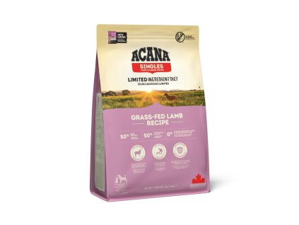 95182 acana dog singles grass fed lamb 2 kg
