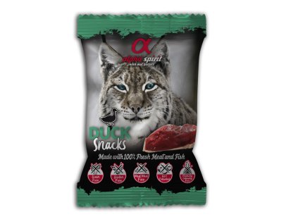 99943 alpha spirit cat duck snacks 50 g