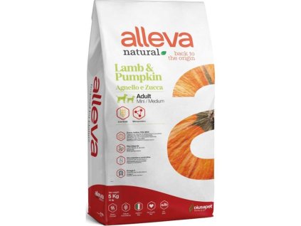 94306 alleva natural dog dry adult lamb pumpkin mini medium 5kg