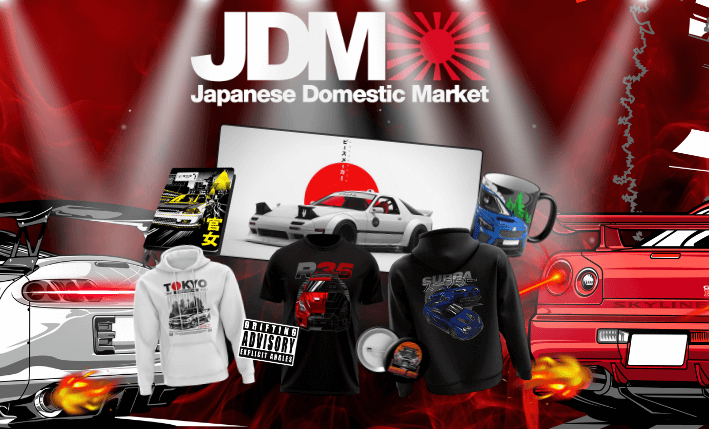 JDM merch - Animerch.cz - Mikiny, Trička, Samolepky, Hrnky, Placky, Deníky a Podložky