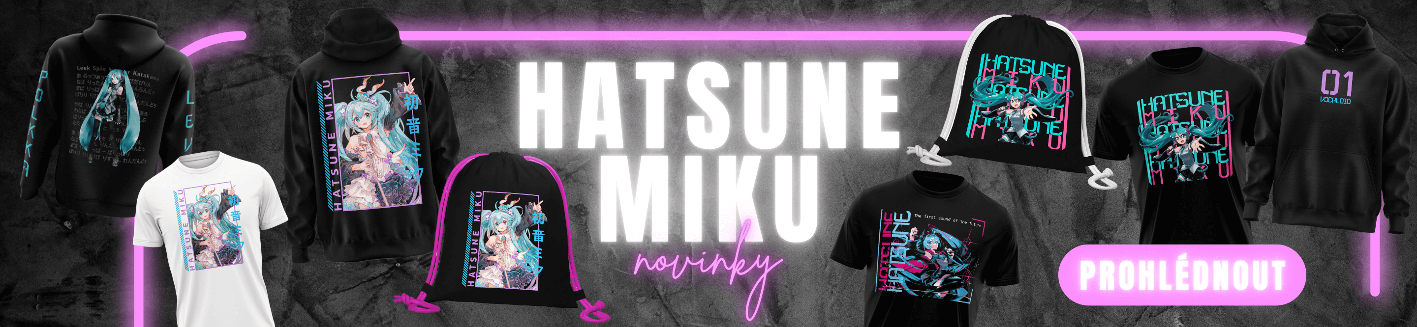 hatsune miku banner kategorie novinky merch animerch
