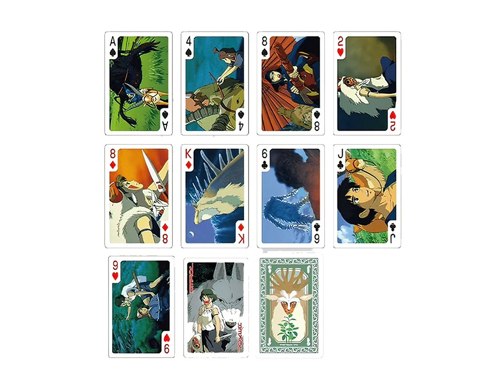 Hrací karty Princess Mononoke - Animerch