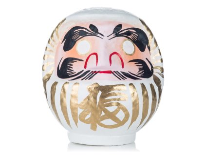 white japanese daruma doll lucky god 1