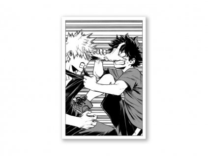 Samolepka Bakugo & Deku Manga Edition