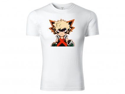 Tričko Katsuki Bakugo bílé