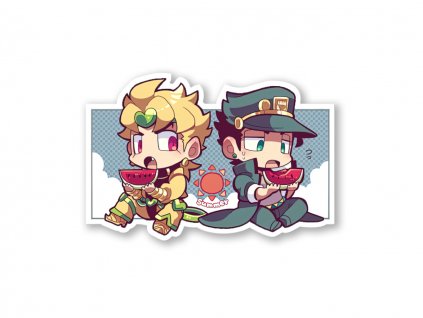 Samolepka Dio & Jotaro