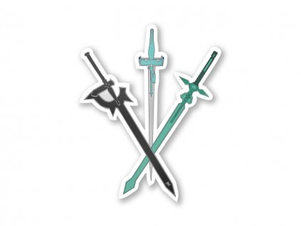 18651 samolepka swords