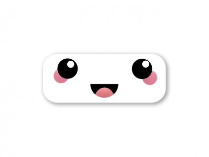 19401 samolepka uwu grinning face