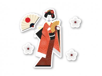 Samolepka Sakura Geisha