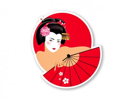 20688 samolepka geisha