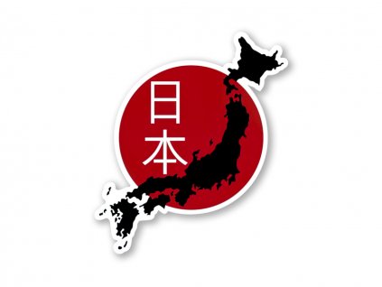 20733 samolepka japan island
