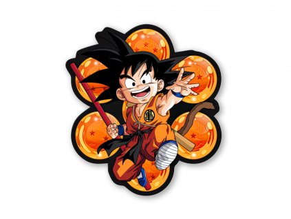 Samolepka Goku & Dragon Balls