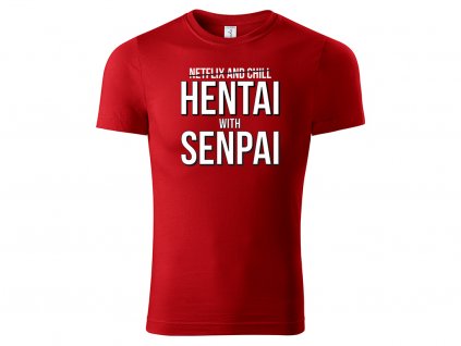 Tričko Hentai and Senpai