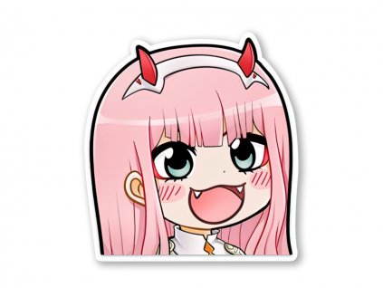 Samolepka Zero Two Smile