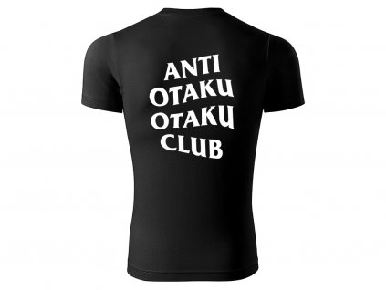 Tričko Anti Otaku Otaku Club černé 2