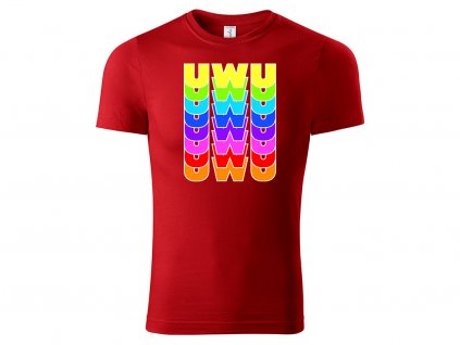 Tričko UwU Style červené