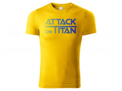 Tričko Attack on Titan žluté