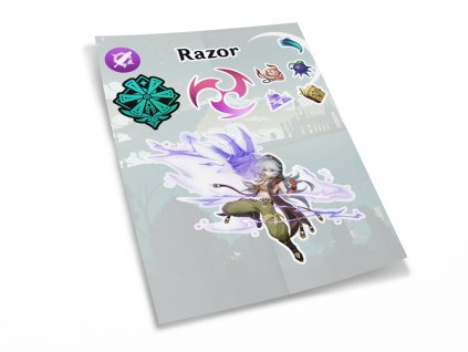 32241 sada 10 samolepek razor