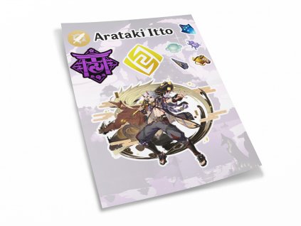 32358 sada 10 samolepek arataki itto
